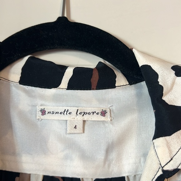 Nanette Lepore leopard silk skirt dress size 4 - Picture 2 of 4